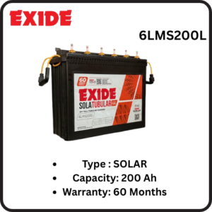 EXIDE SOLAR BATTERY - 6LMS 200L